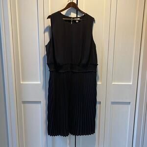 Croft & Barrow Black Sleeveless Dress Size 2X - NWT